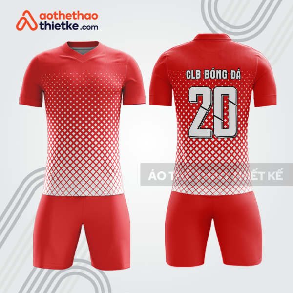 Bộ thể thao bóng đá đỏ trắng bdb1103