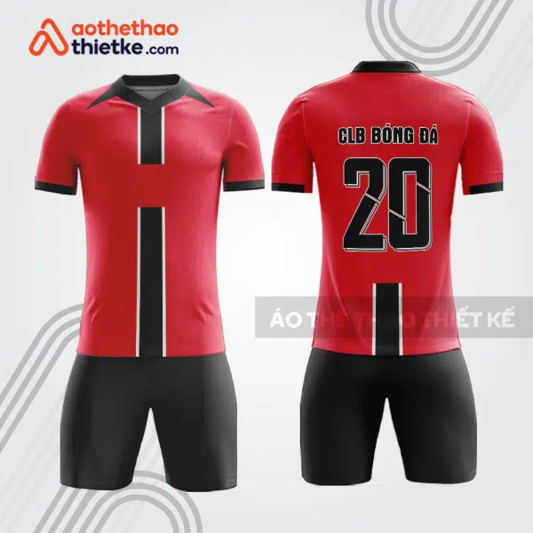 Bộ đồ bóng đá đỏ đen bdb1117 cho câu lạc bộ