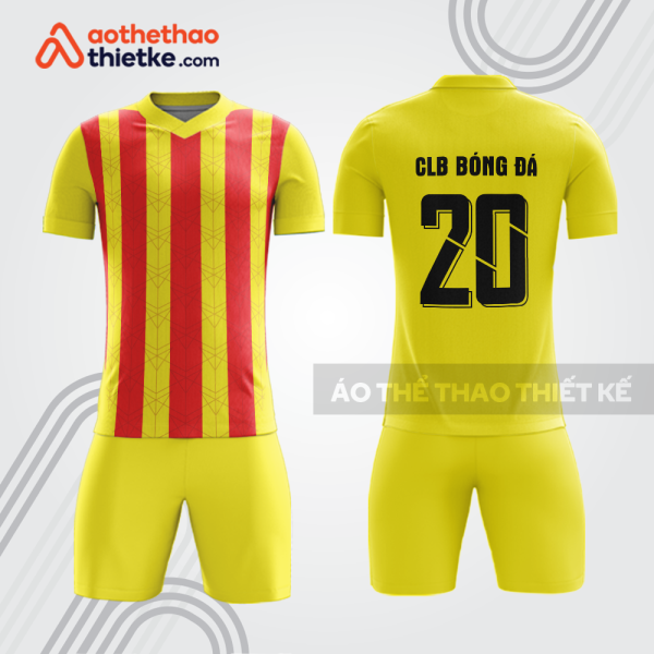 Bộ đồ bóng đá CLB màu vàng đỏ mẫu bdb1121