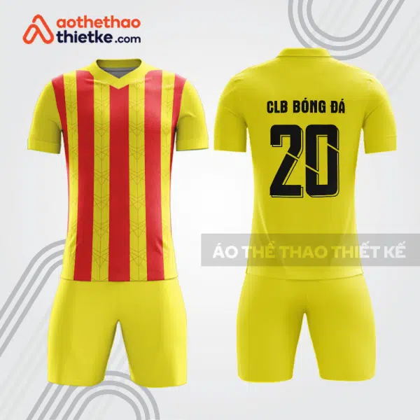 Bộ đồ bóng đá CLB màu vàng đỏ mẫu bdb1121