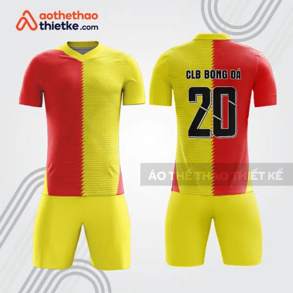 Bộ đồ bóng đá đỏ vàng bdb1122 cho câu lạc bộ
