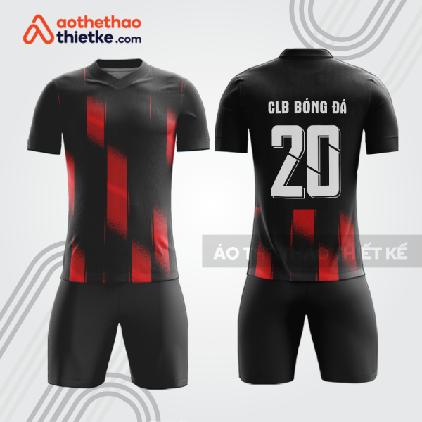 Bộ đồ bóng đá bdb1131 màu đen đỏ