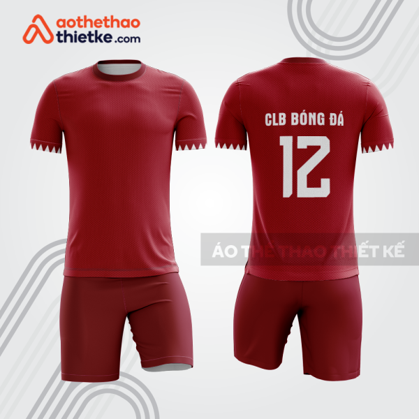 Bộ đồ bóng đá màu đỏ bdb1173 gồm áo và quần short