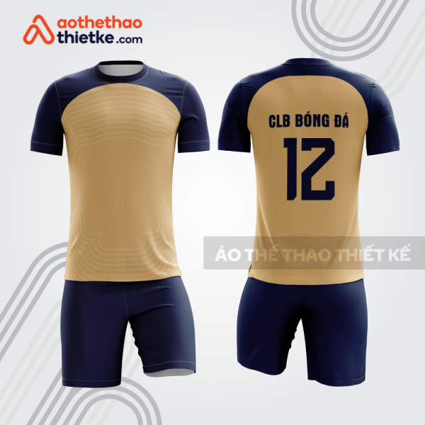 Bộ quần áo bóng đá bdb1185 phối vàng cát xanh navy