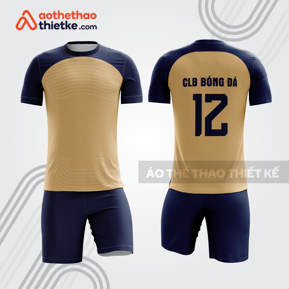 Bộ quần áo bóng đá bdb1185 phối vàng cát xanh navy