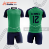 Bộ đồ bóng đá xanh lá phối xanh navy bdb1186