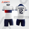 Bộ đồ bóng đá bdb1205 màu trắng phối xanh navy đỏ
