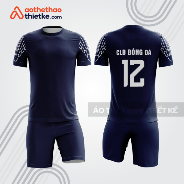 Bộ đồ bóng đá navy bdb1221 có họa tiết cánh trắng và số 12 sau lưng