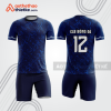 Bộ đồ bóng đá xanh navy họa tiết lá bdb1227