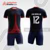 Bộ đồ bóng đá bdb1229 xanh navy phối đỏ