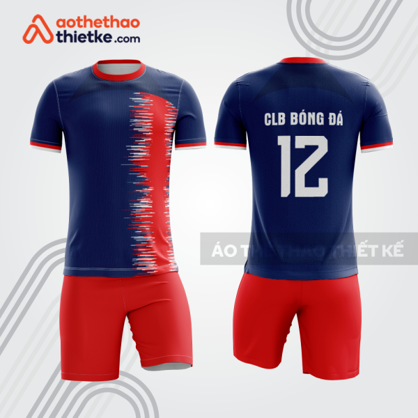 Bộ đồ bóng đá xanh navy đỏ bdb1246
