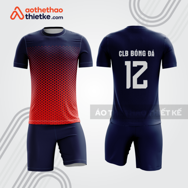 Bộ đồ bóng đá bdb1248 màu navy đỏ cho câu lạc bộ