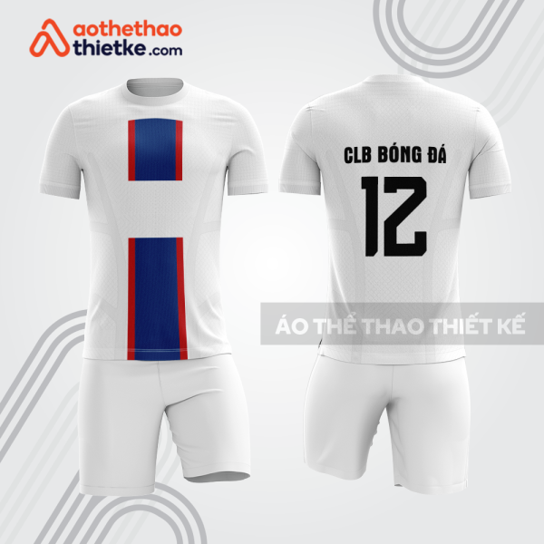 Bộ đồ bóng đá trắng xanh đỏ BDB1252