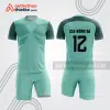Bộ đồ bóng đá bdb1260 màu xanh mint phối tay xanh đậm