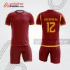 Bộ quần áo bóng đá đỏ đô phối vàng bdb285