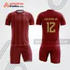 Bộ quần áo bóng đá đỏ sọc vàng bdb286