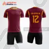 Mẫu quần áo bóng đá bdb287 đỏ đô phối cam vàng