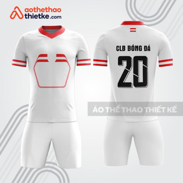 Mẫu quần áo bóng đá trắng đỏ bdb373
