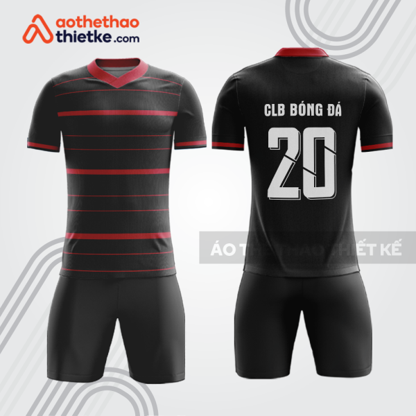 Bộ quần áo bóng đá đen đỏ bdb374