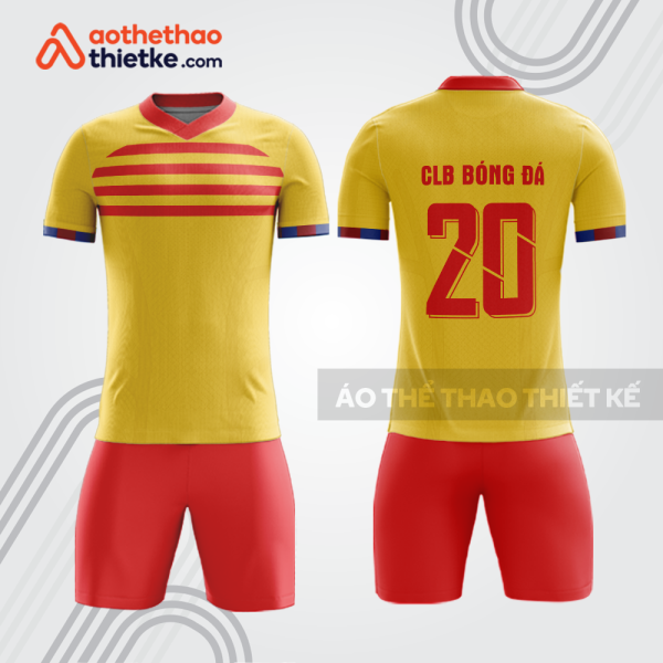 Bộ quần áo bóng đá màu vàng đỏ bdb377