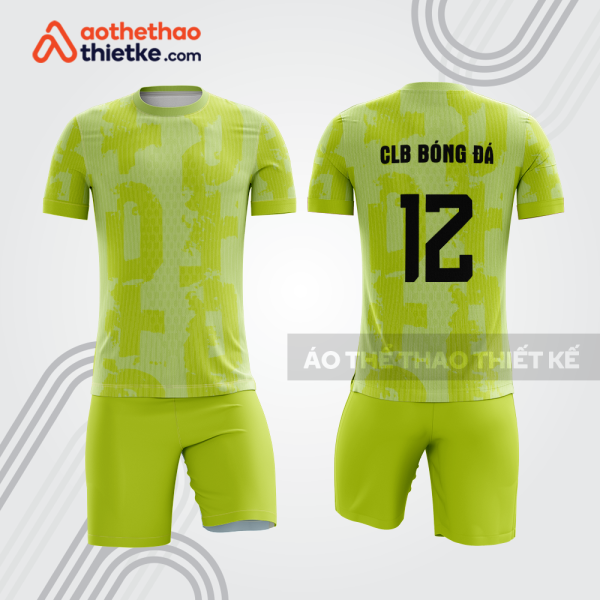 Bộ quần áo bóng đá xanh neon bdb379
