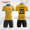 Bộ quần áo bóng đá bdb608 màu vàng phối xanh navy