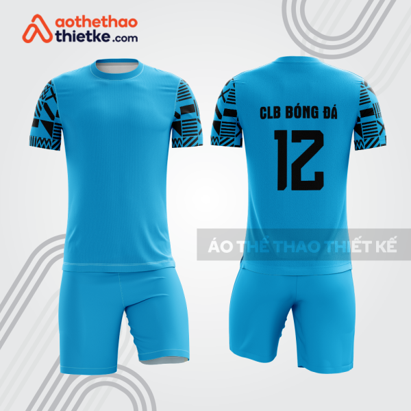 Bộ quần áo bóng đá màu xanh cyan bdb750