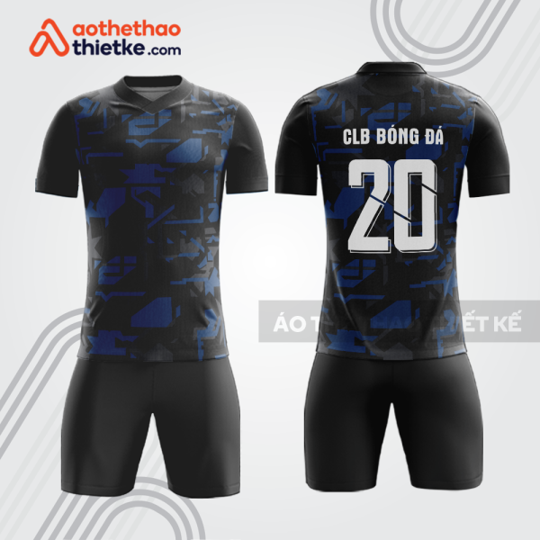 Bộ thể thao đá banh bdb908 màu đen xanh