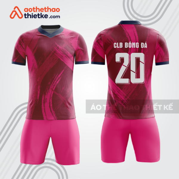 Bộ thể thao bóng đá bdb963 màu hồng đỏ rượu