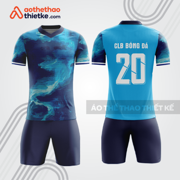 Bộ thể thao bóng đá xanh navy cyan bdb998