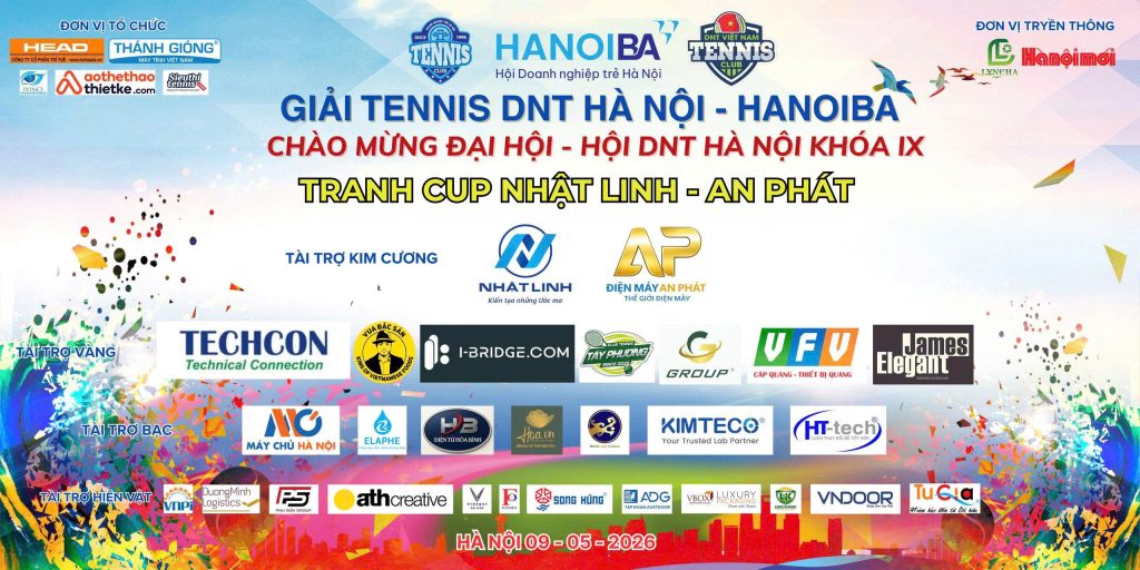 Giải Tennis Doanh nhân trẻ Hà Nội – HANOIBA 2026
